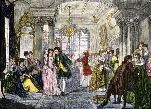 Colonial ballroom, 1700s