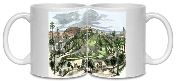 Downtown Havana in the 1850s
