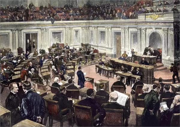 US Senate in session, late 1800s