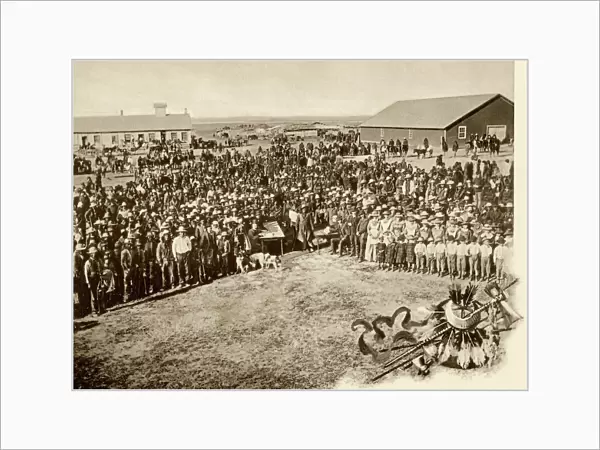 Sioux Nation at Standing Rock Reservation, ND, 1890