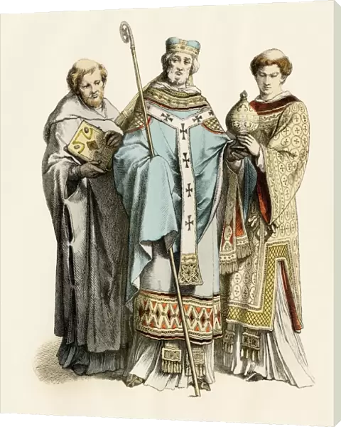 Medieval monk, archbishop and priest