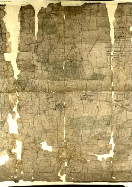 Funtington tithe map, 1838 - 1839