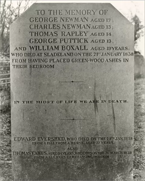 Kirdford Boys Memorial Stone - 1838