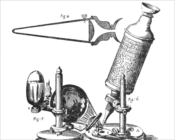 Line engraving from Hookes Micrographia, 1665