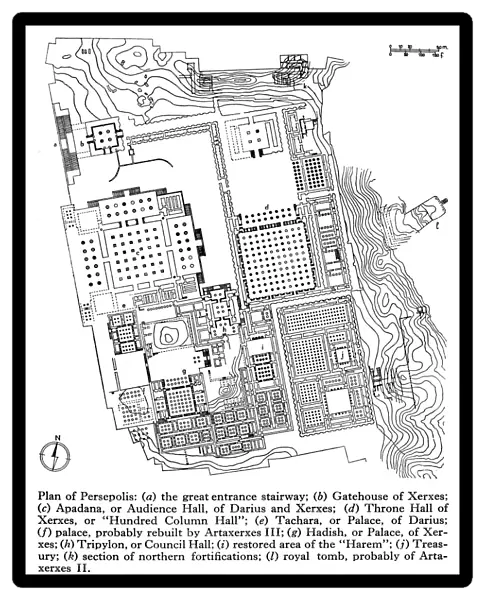 Iran: Plan of Persepolis