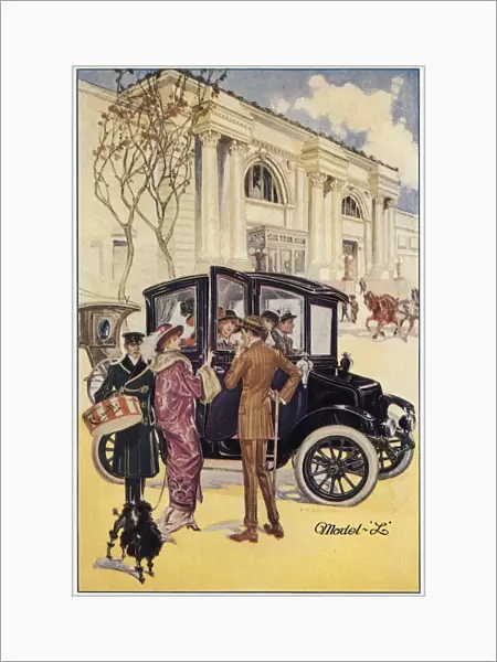 AD: ELECTRIC CAR, c1914. American advertisement for the Ohio Electric Car Company