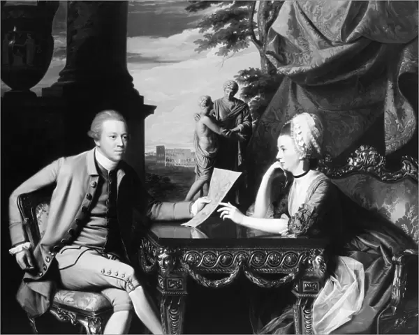 RALPH IZARD (1741-1804). American senator and statesman, with his wife, Alice DeLancey
