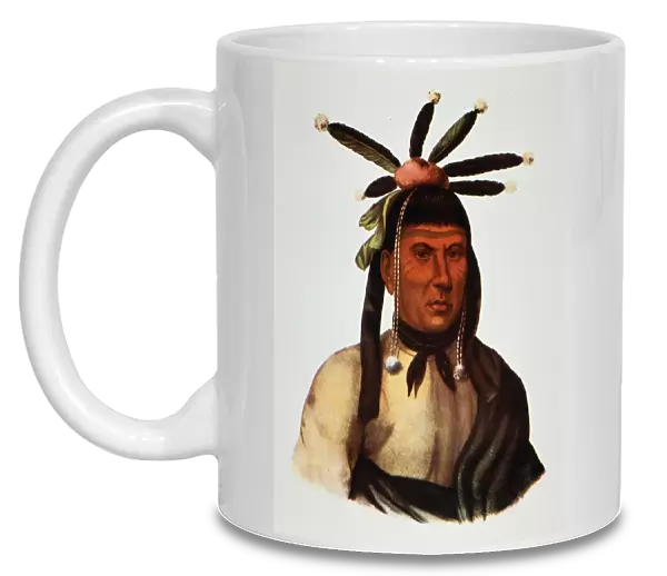 MENOMINEE NATIVE AMERICAN CHIEF. Amiskquew, American Menominee Native American chief