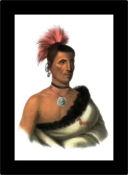 PESKELECHACO, 1821. Pawnee chief. Lithograph after a painting, 1821, by Charles