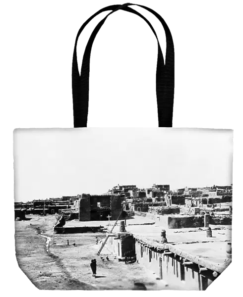ZUNI PUEBLO, c1903. View of a Zuni pueblo village in New Mexico. Photograph by Edward Curtis