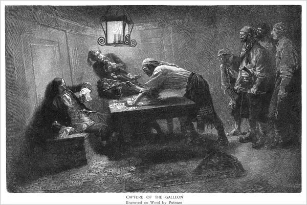 PYLE: PIRATES, 1887. Capture of the Galleon. Wood engraving after a drawing by Howard Pyle