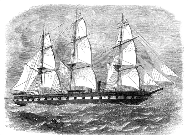 CIVIL WAR: USS MINNESOTA. The steam frigate USS Minnesota, flagship of the Union