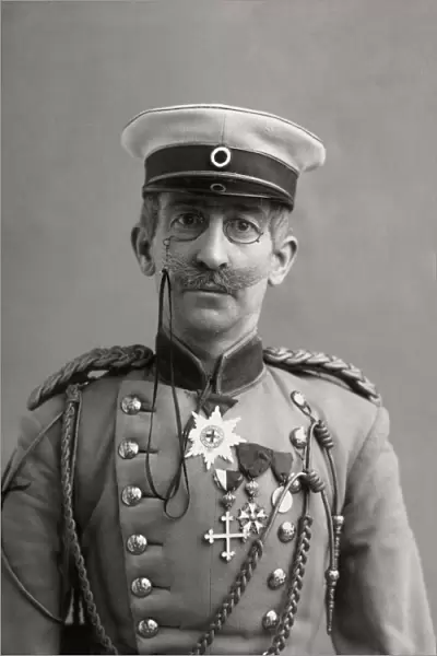 STAGE: GERMAN OFFICER. Unidentified Amrican actor photographed as Prince Schwepps