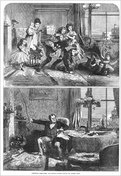 CHRISTMAS, 1867. Christmas Time - First and Second Floors