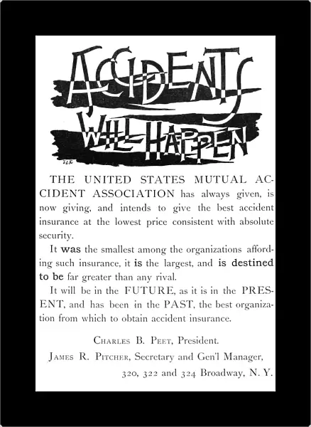 INSURANCE ADVERTISEMENT. The United States Mutual Accident Association