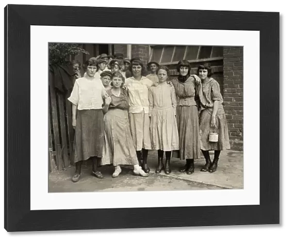 COTTON MILL WORKERS, 1913. A group of of young workers in Lane Cotton Mill, New Orleans