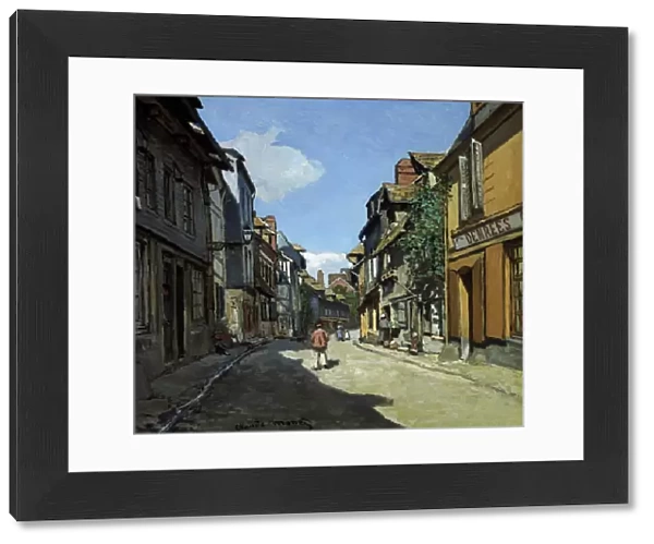 MONET: RUE DE LA BAVOLE. Rue de la Bavole, Honfleur. Oil on canvas, Claude Monet