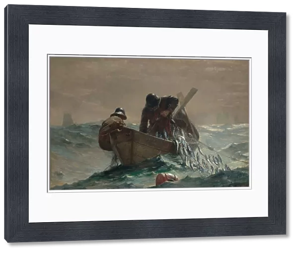 HOMER: HERRING NET, 1885. Oil on canvas, Winslow Homer, 1885