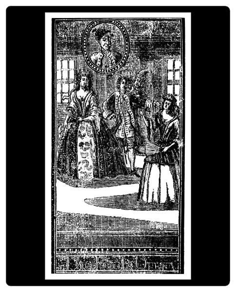 THE FOOLs OPERA, 1731. Woodcut frontispiece to The Fools Opera, by Matthew Medley