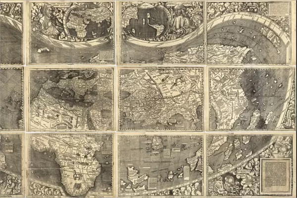MAP: WALDSEEMUELLER, 1507. Universalis Cosmographia Secundum Ptholomaei Traditionem