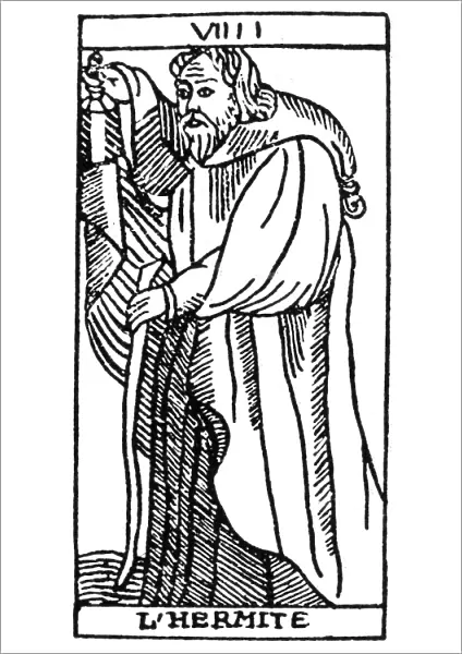TAROT CARD: THE HERMIT. The Hermit (Prudence)