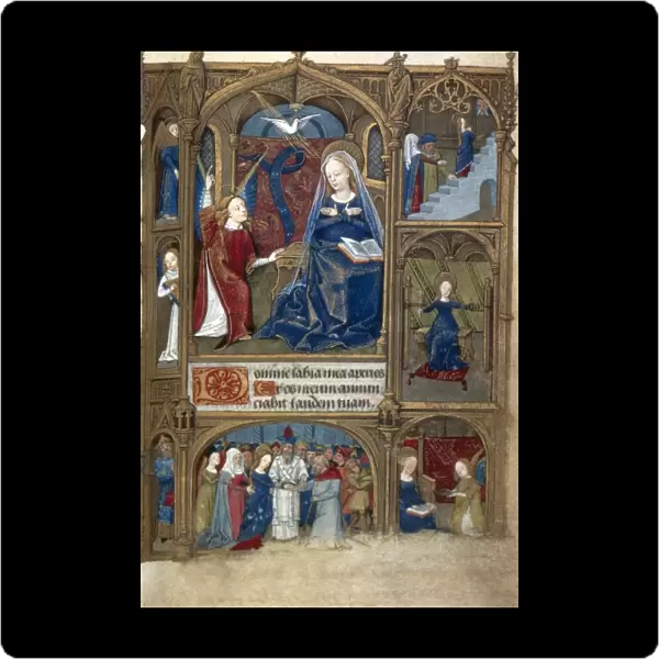 SCENES FROM VIRGINs LIFE. Scenes from the life of the Virgin. Illumination, c1485