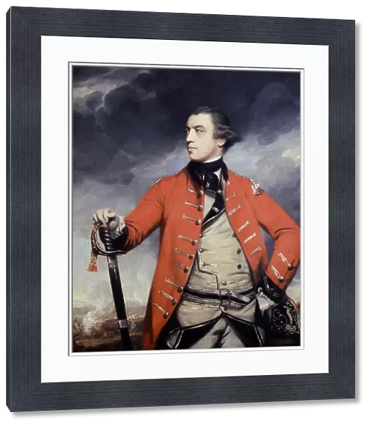 JOHN BURGOYNE (1722-1792). British general and playwright. Oil on canvas, 1767