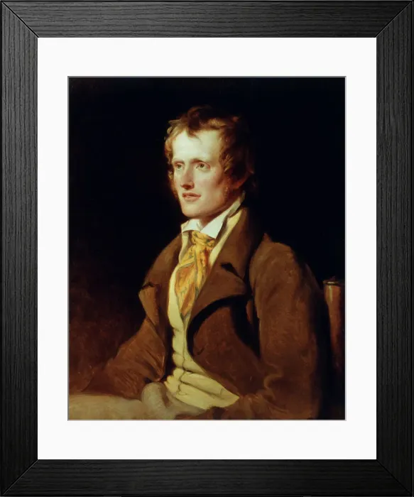 Framed Print : John Clare Print, Oil on Canvas, 1820 Framed Print : John Clare Print, Oil on Canvas, 1820
