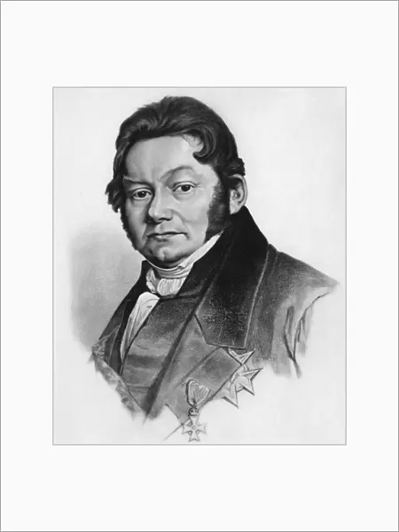 BARON JONS JAKOB BERZELIUS (1779-1848). Swedish chemist. Lithograph, 19th century