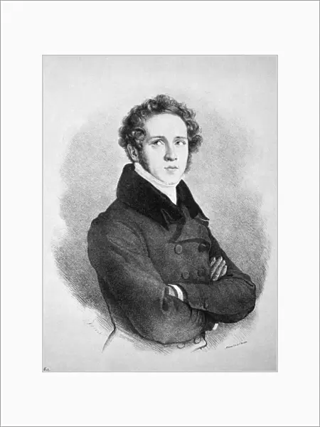 VINCENZO BELLINI (1801-1835). Italian composer. Lithograph, Italian, 19th century