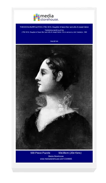 THEODOSIA BURR ALSTON (1783-1813). Daughter of Aaron Burr and wife of Joseph Alston