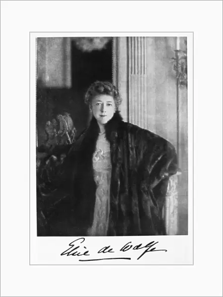 ELLA ANDERSON DE WOLFE (1865-1950). American decorator. Photographed c1900
