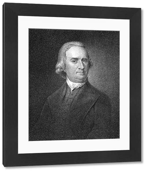SAMUEL ADAMS (1722-1803). American Revolutionary patriot. Aquatint engraving, 19th century, by J