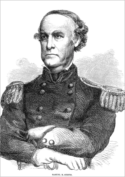 SAMUEL RYAN CURTIS (1805-1866). Union army officer and engineer. Wood engraving