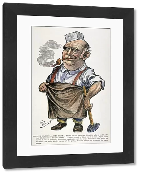 MARCUS ALONZO HANNA (1837-1904). American businessman and politician. Caricature