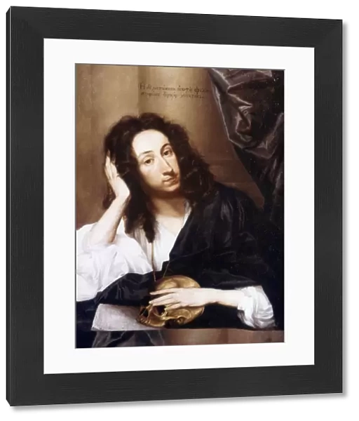 JOHN EVELYN (1620-1706). English writer. Oil on canvas, 1648, by Robert Walker