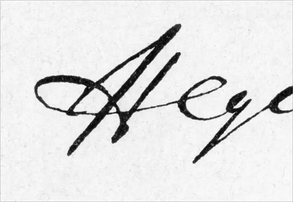 GEORGE WILHELM HEGEL (1770-1831). German philosopher. Autograph signature