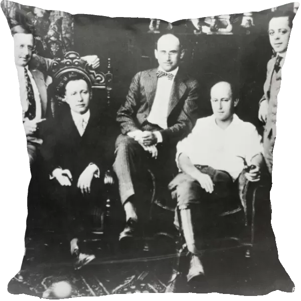 FAMOUS PLAYERS, c1916. Members of the Famous Players Film Company, founded by Adolph Zukor