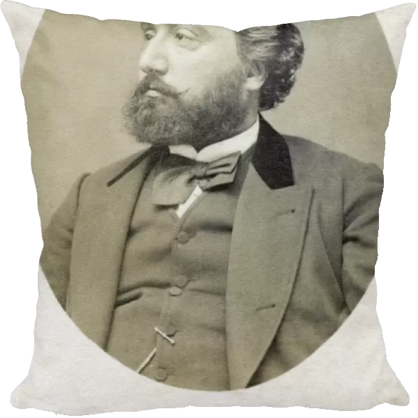 LEON GAMBETTA (1838-1882). French politician. Original carte-de-visite photograph