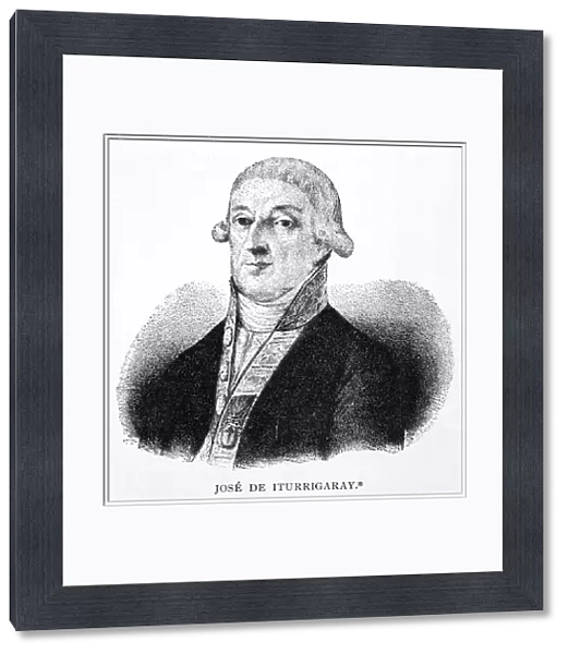 JOSE de ITURRIGARAY (c1760-1815). Spanish Viceroy of Mexico. Lithograph, 19th century