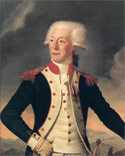 MARQUIS DE LAFAYETTE (1757-1834). French soldier and statesman. Oil on canvas by Joseph Boze