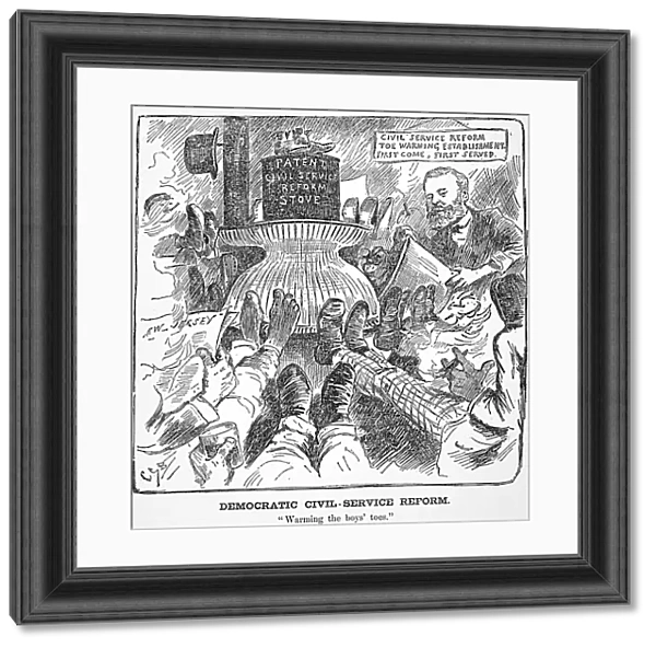 GEORGE HUNT PENDLETON (1825-1889). American legislator. American newspaper cartoon