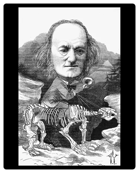 RICHARD OWEN (1804-1892). English comparative anatomist and zoologist. Caricature