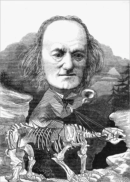 RICHARD OWEN (1804-1892). English comparative anatomist and zoologist. Caricature
