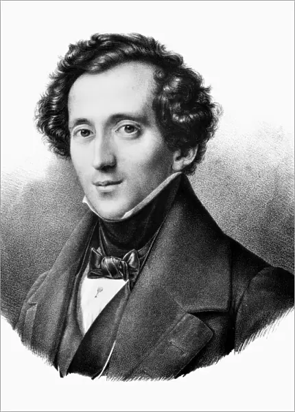 FELIX MENDELSSOHN (1809-1847). German composer, pianist and conductor. Lithograph