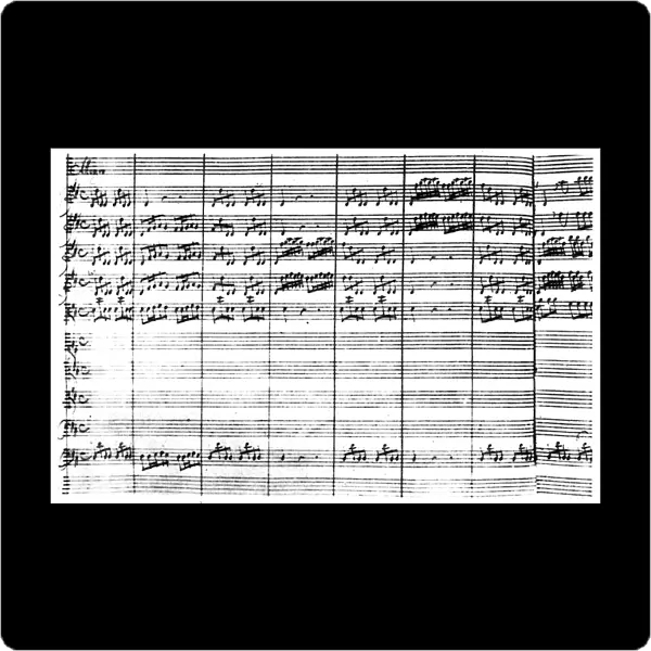 VIVALDI MANUSCRIPT. Manuscript for Gloria by Antonio Vivaldi, c1708
