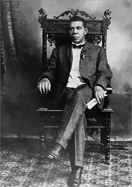 BOOKER T. WASHINGTON (1856-1915). American educator. Undated photograph