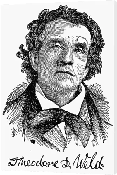 THEODORE D. WELD (1803-1895). American abolitionist