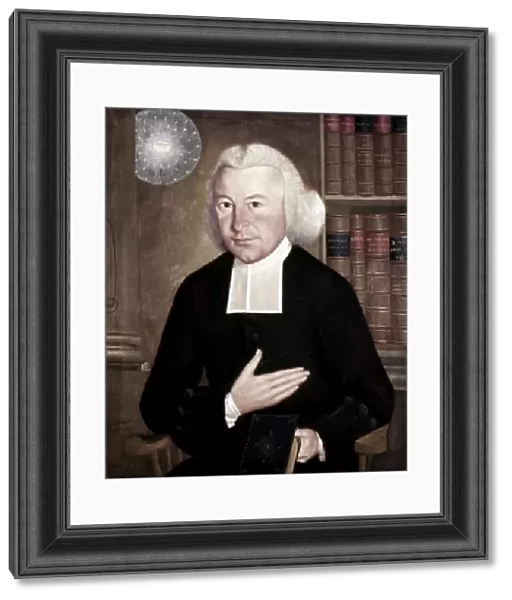 EZRA STILES (1727-1795). American clergyman, theologian, and educator. Oil on canvas