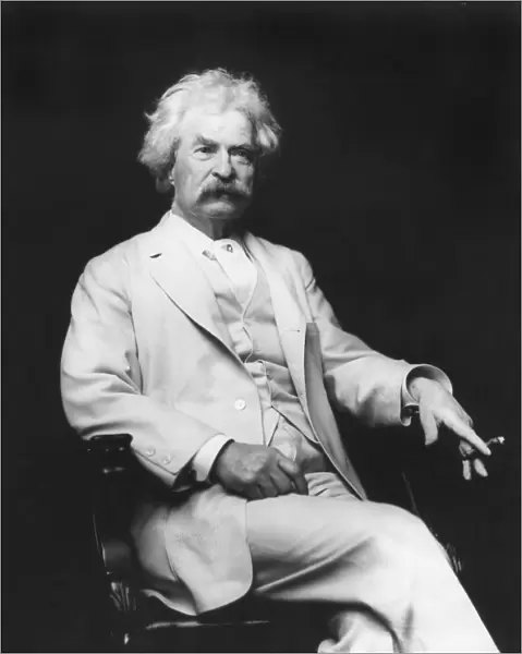 SAMUEL LANGHORNE CLEMENS (1835-1910). Aka Mark Twain. American humorist and writer